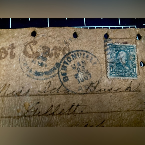 Antique Leather Postcards | Early 1900s - Picture 4 of 5